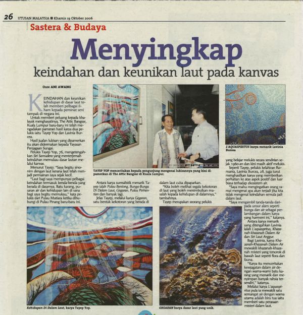 Utusan Malaysia Lavinia Burcea In Press